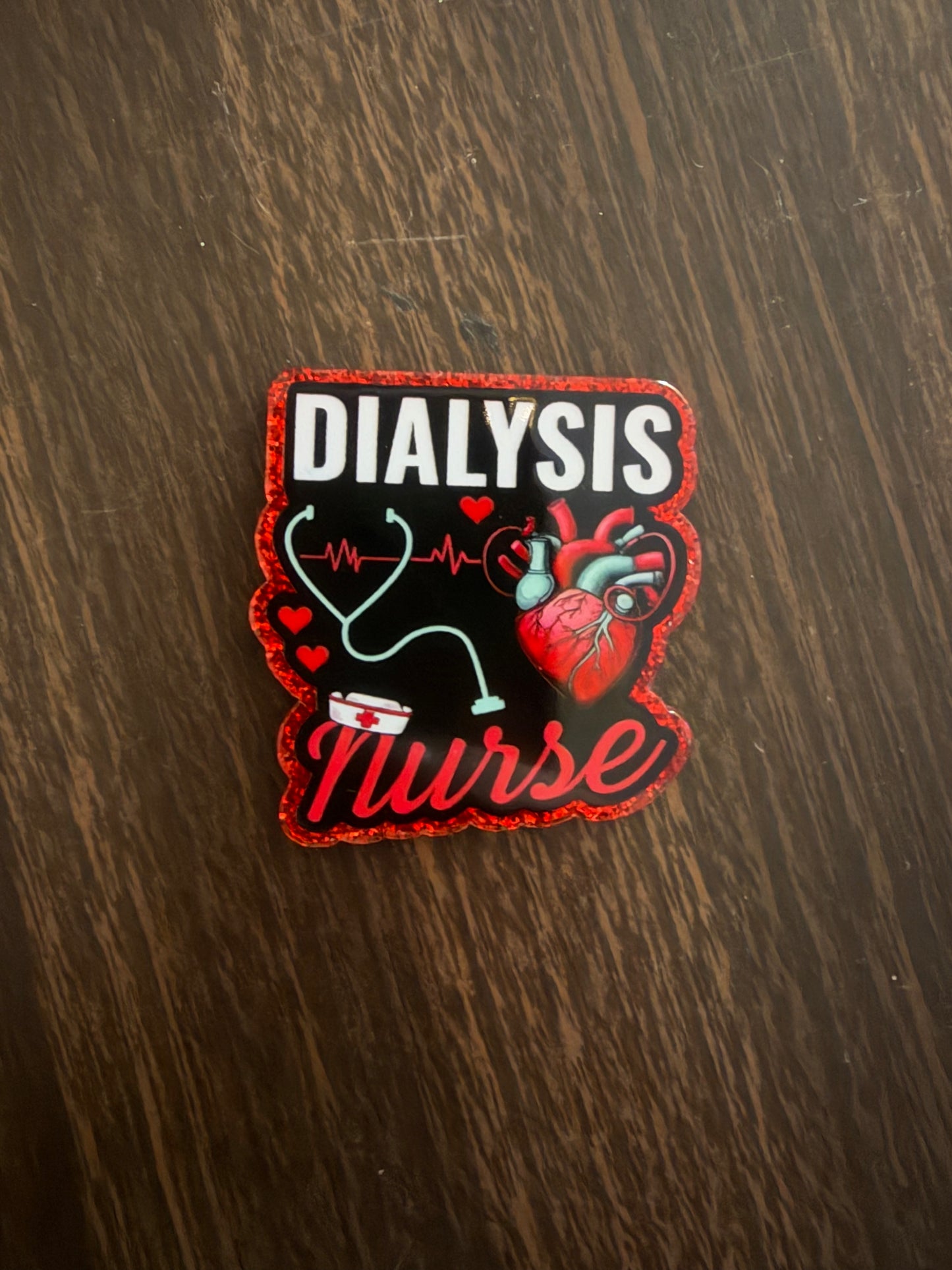 Dialysis nurse badge reel