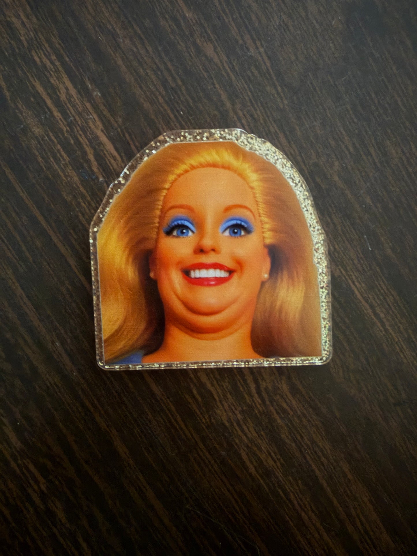 Barbie badge reel