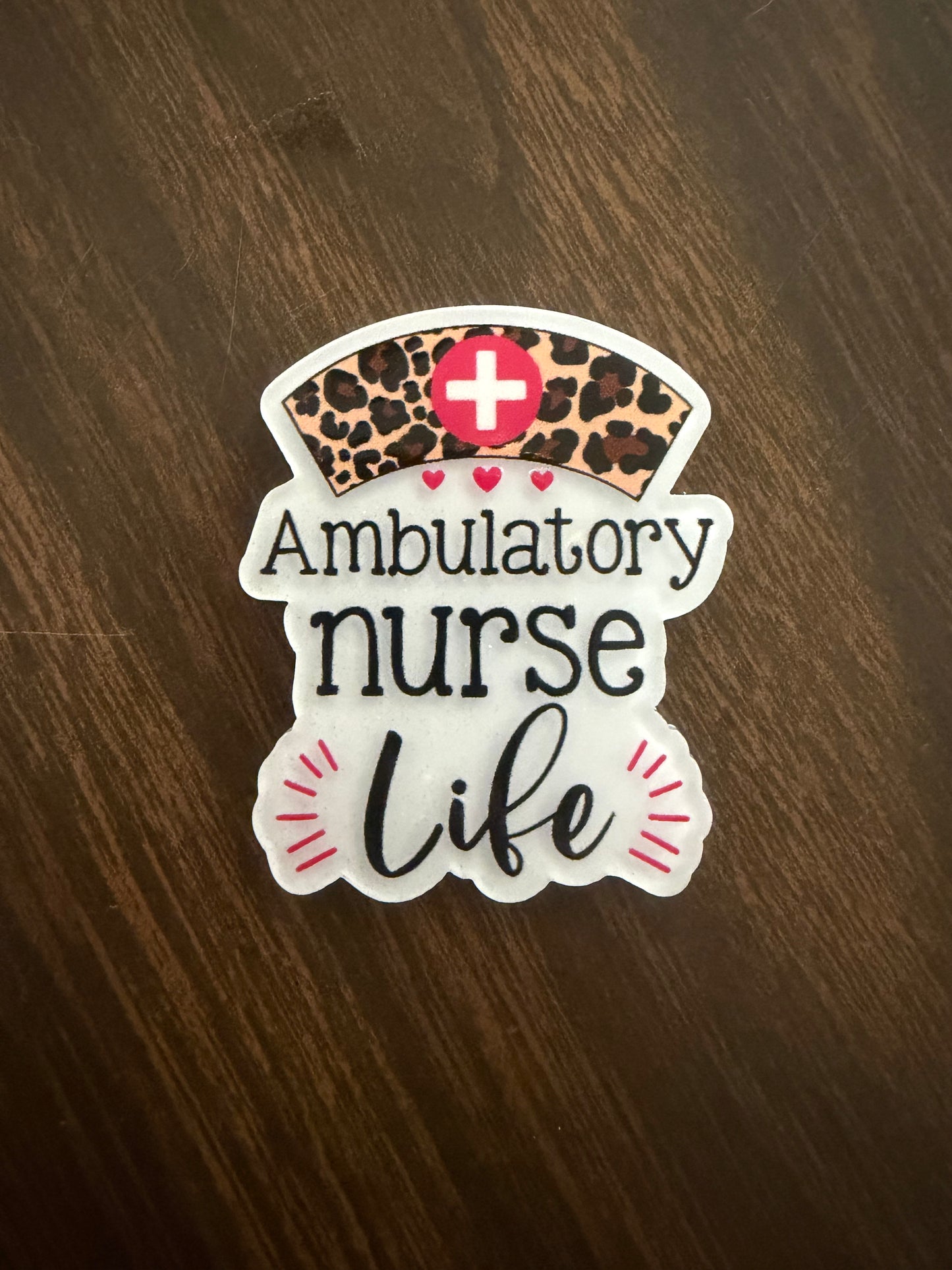 Ambulatory nurse life badge reel