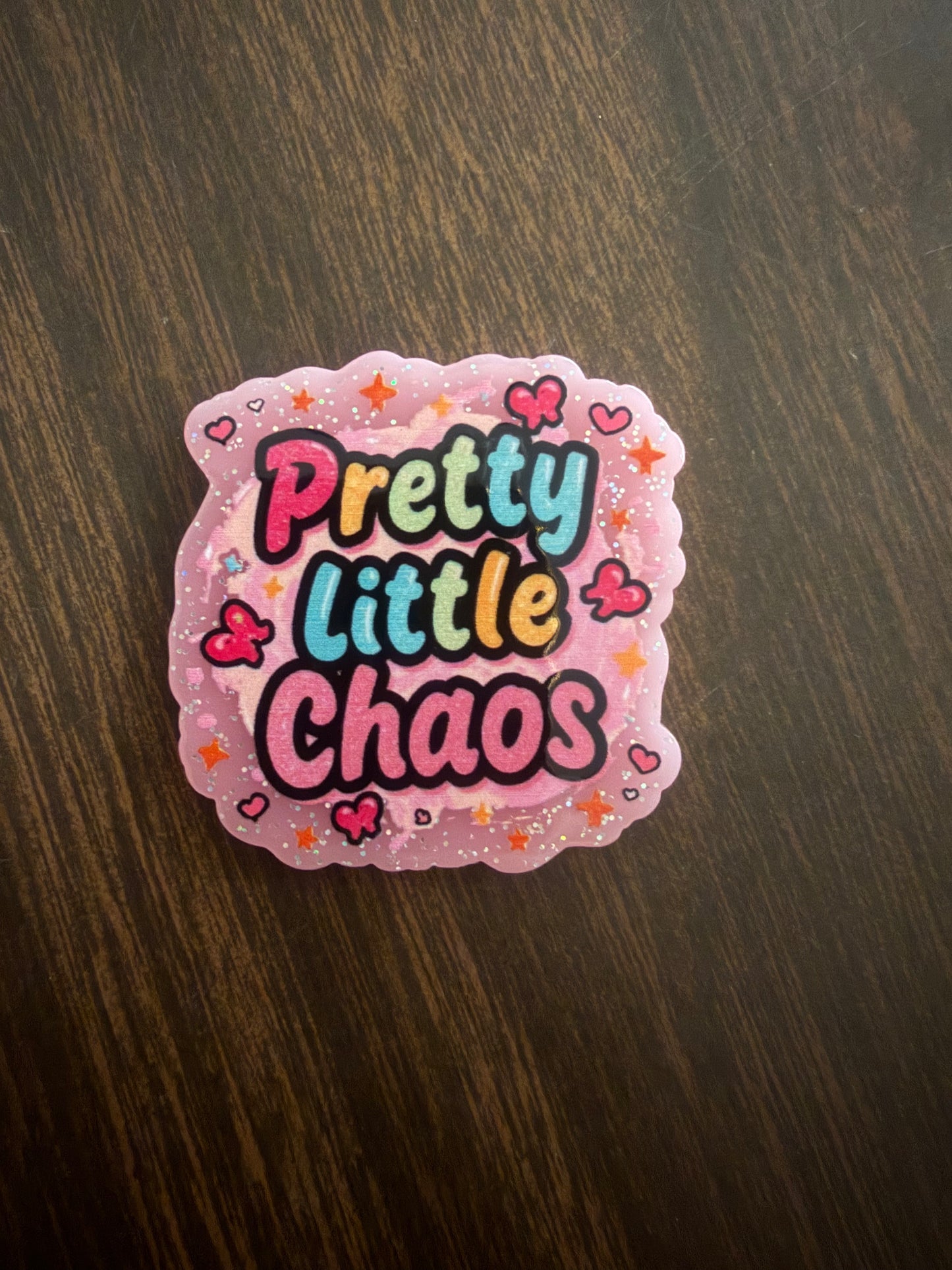 Pretty little chaos badge reel