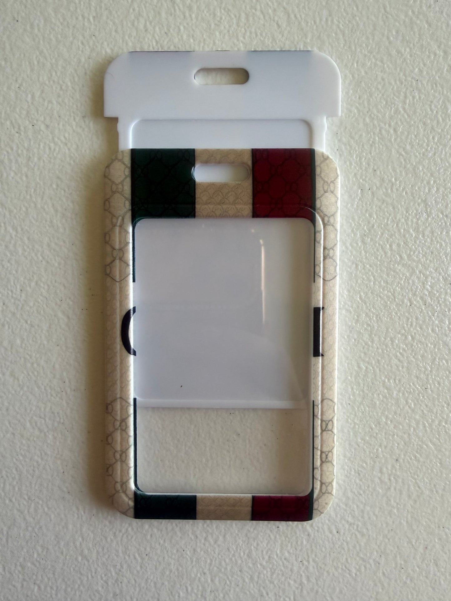 Gucci vertical ID Holder with matching lanyard