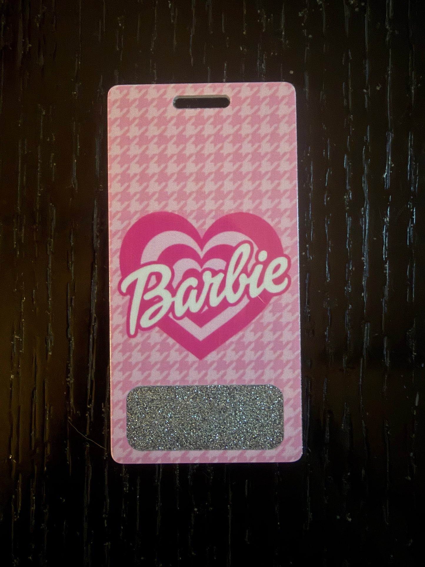 Barbie vertical badge buddy