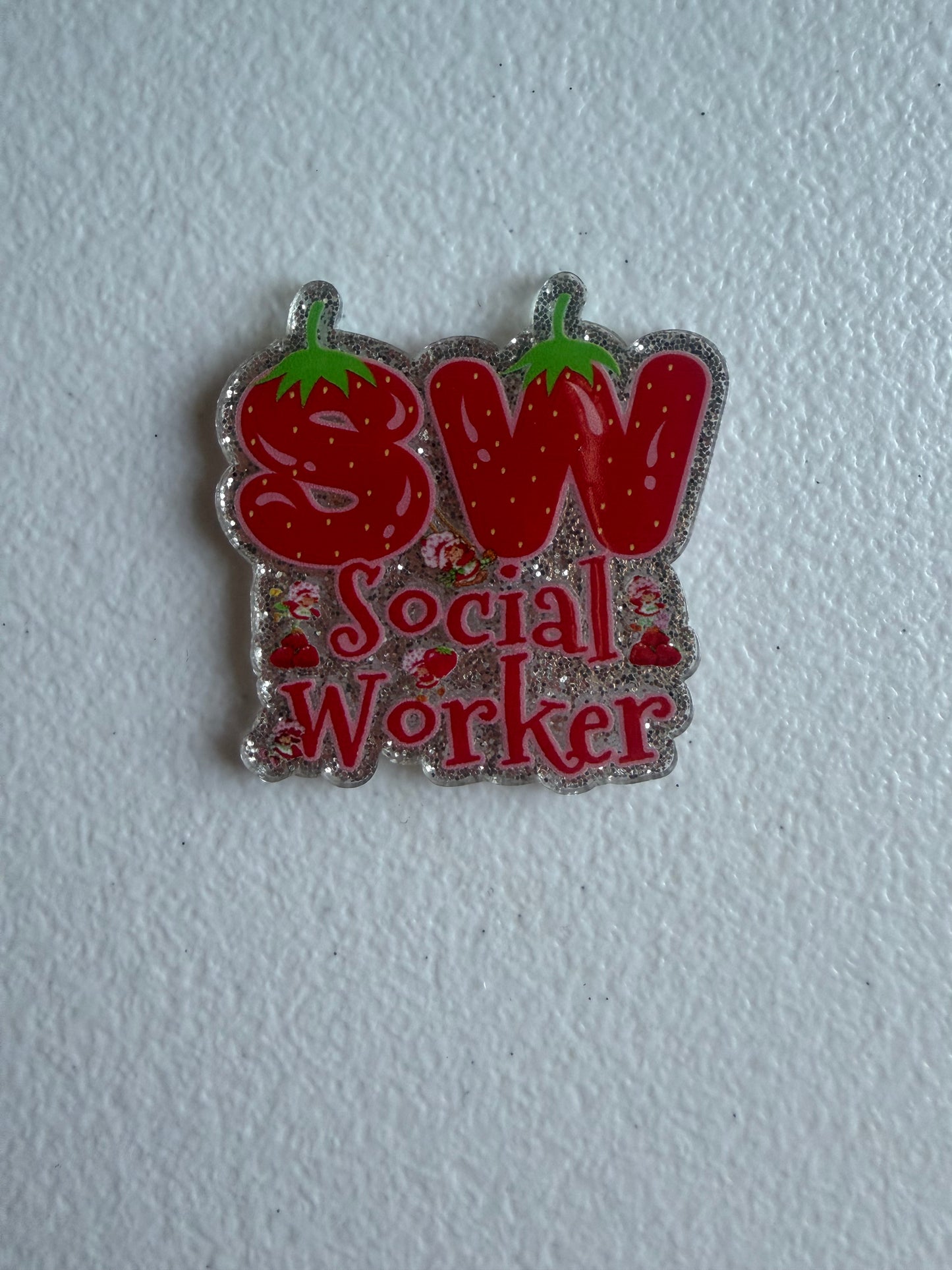 Social worker badge reel