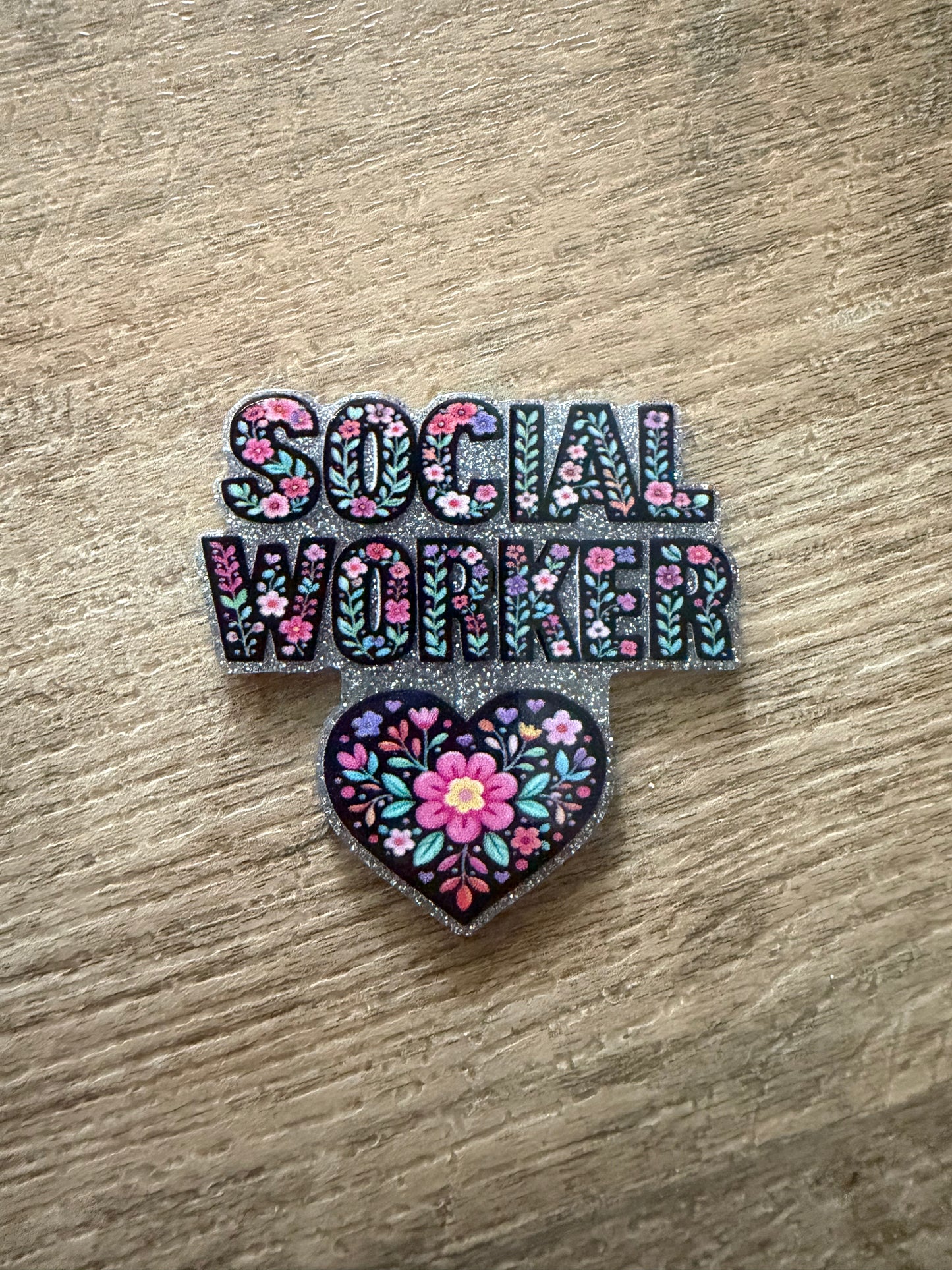 Social Worker badge reel