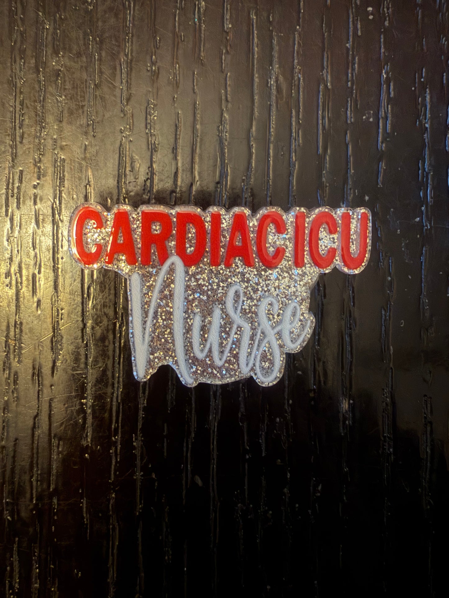 Cardiac ICU nurse badge reel