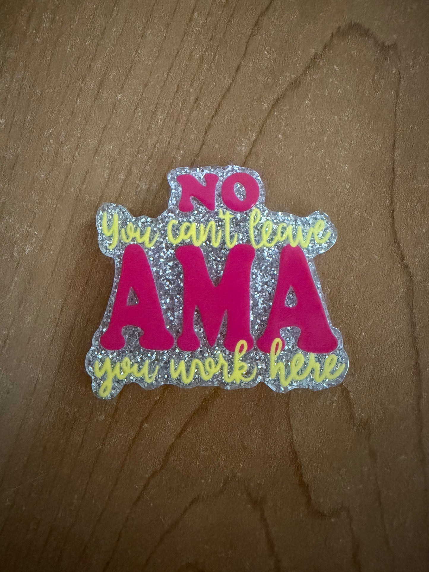 No you can’t leave AMA badge reel