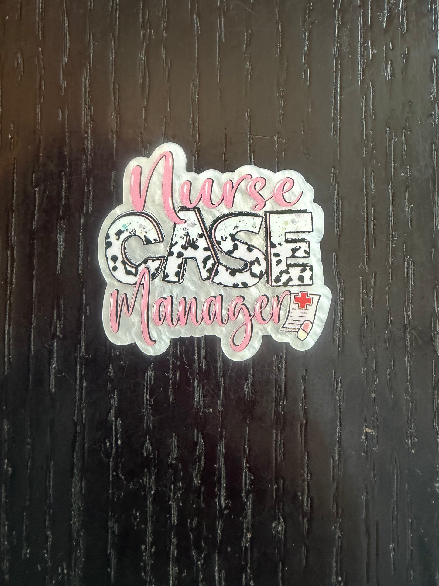 Nurse case manager badge reel