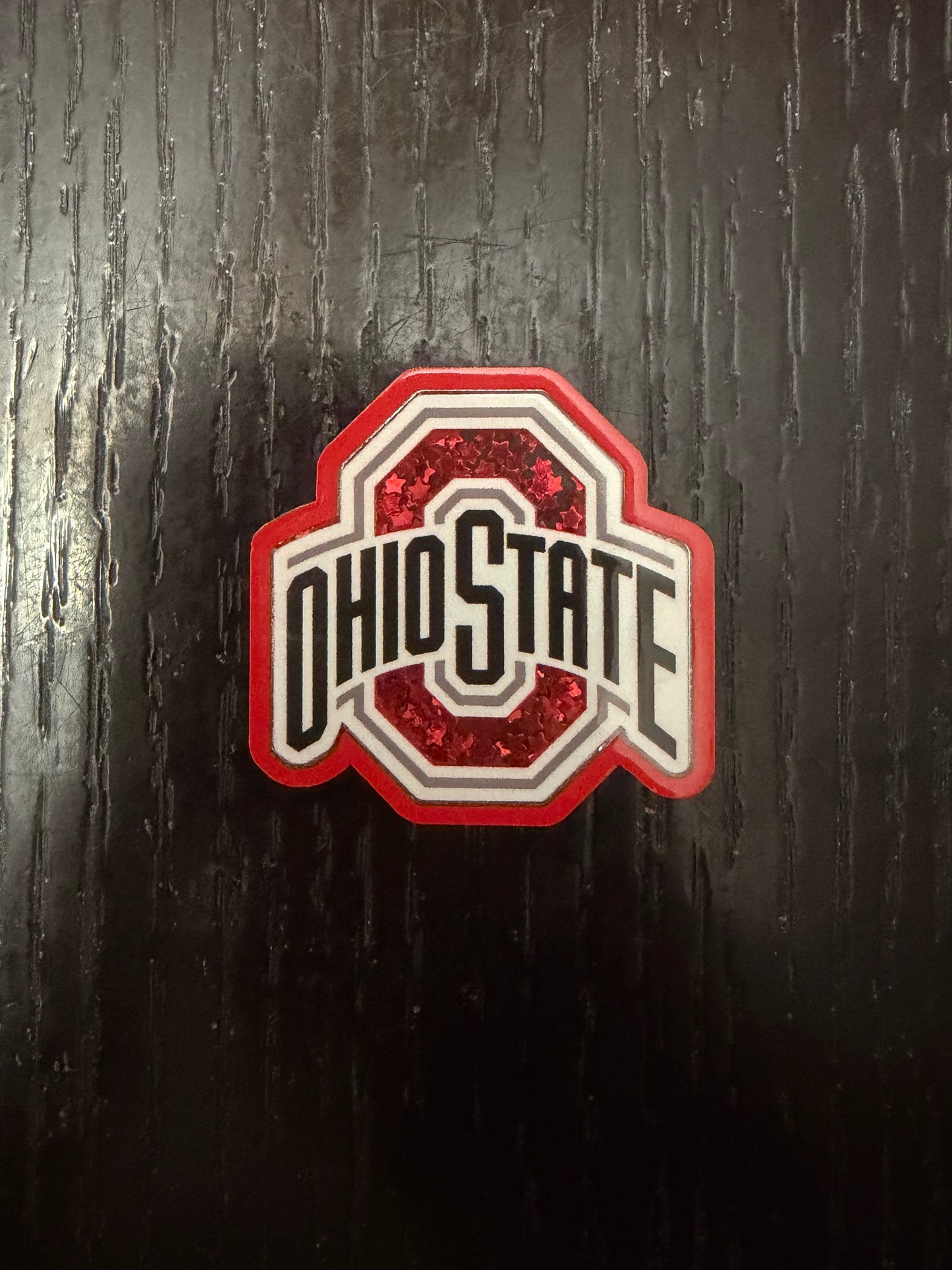 Ohio State shaker badge reel