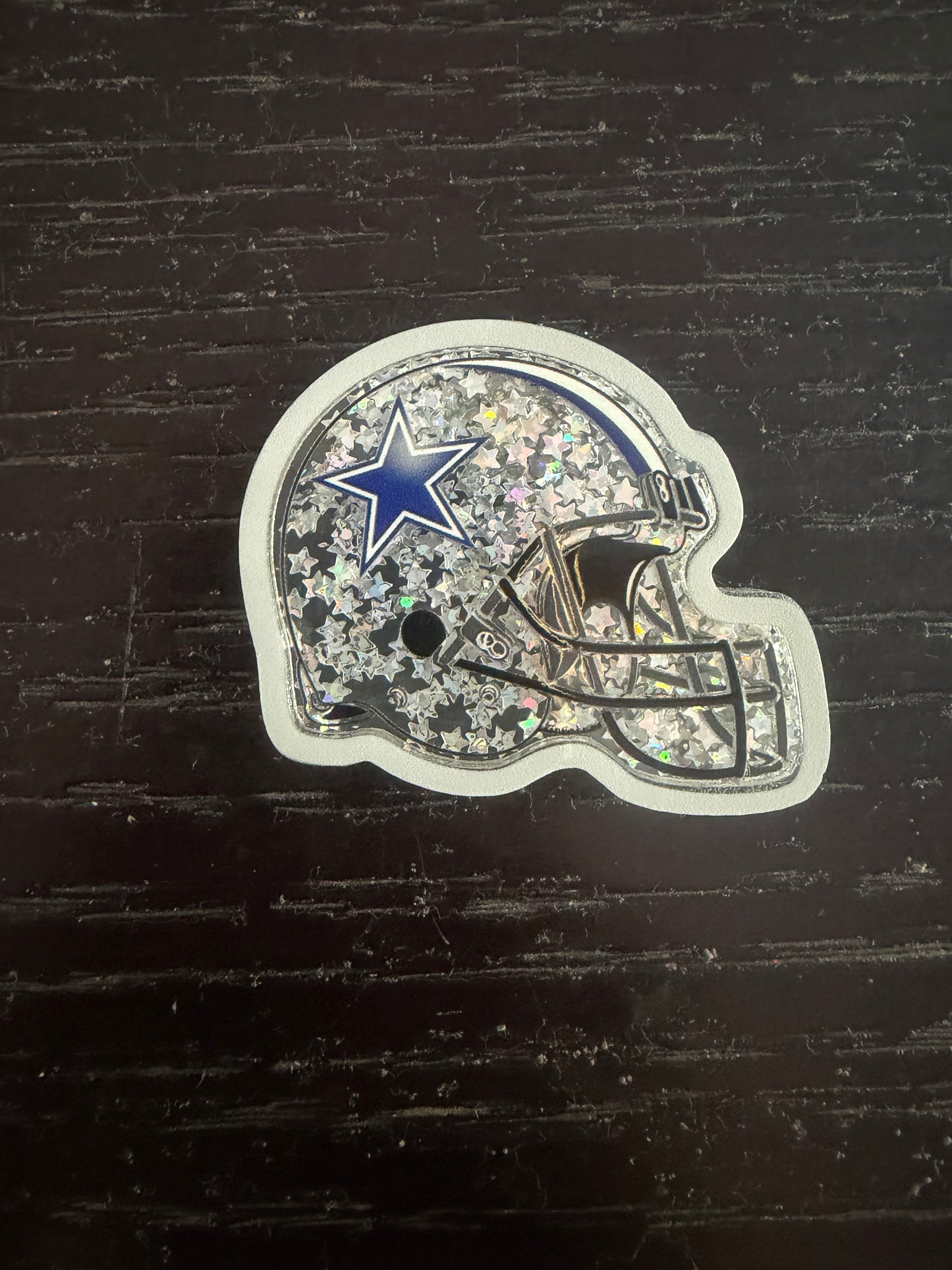Cowboys shaker badge reel