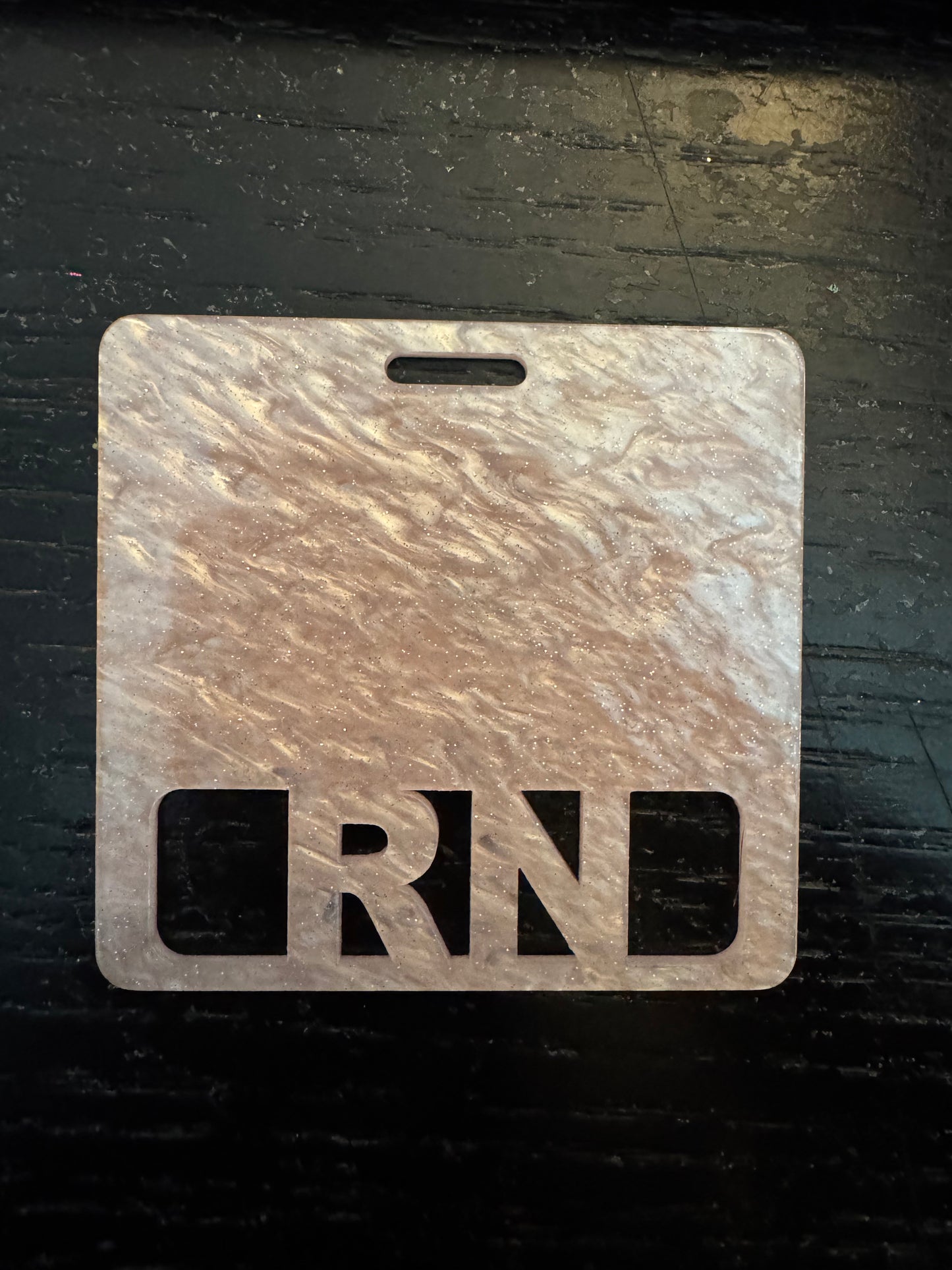 Light pink badge buddy