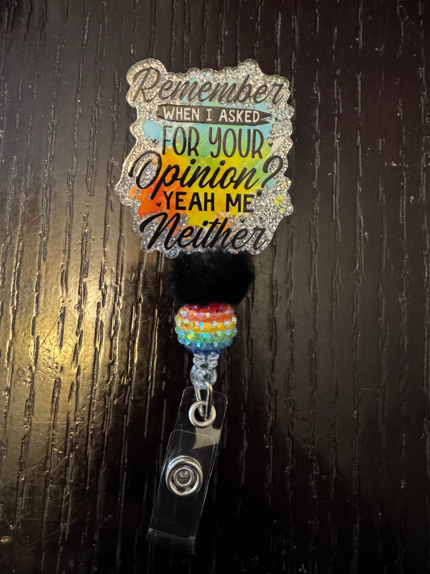 Opinion badge reel