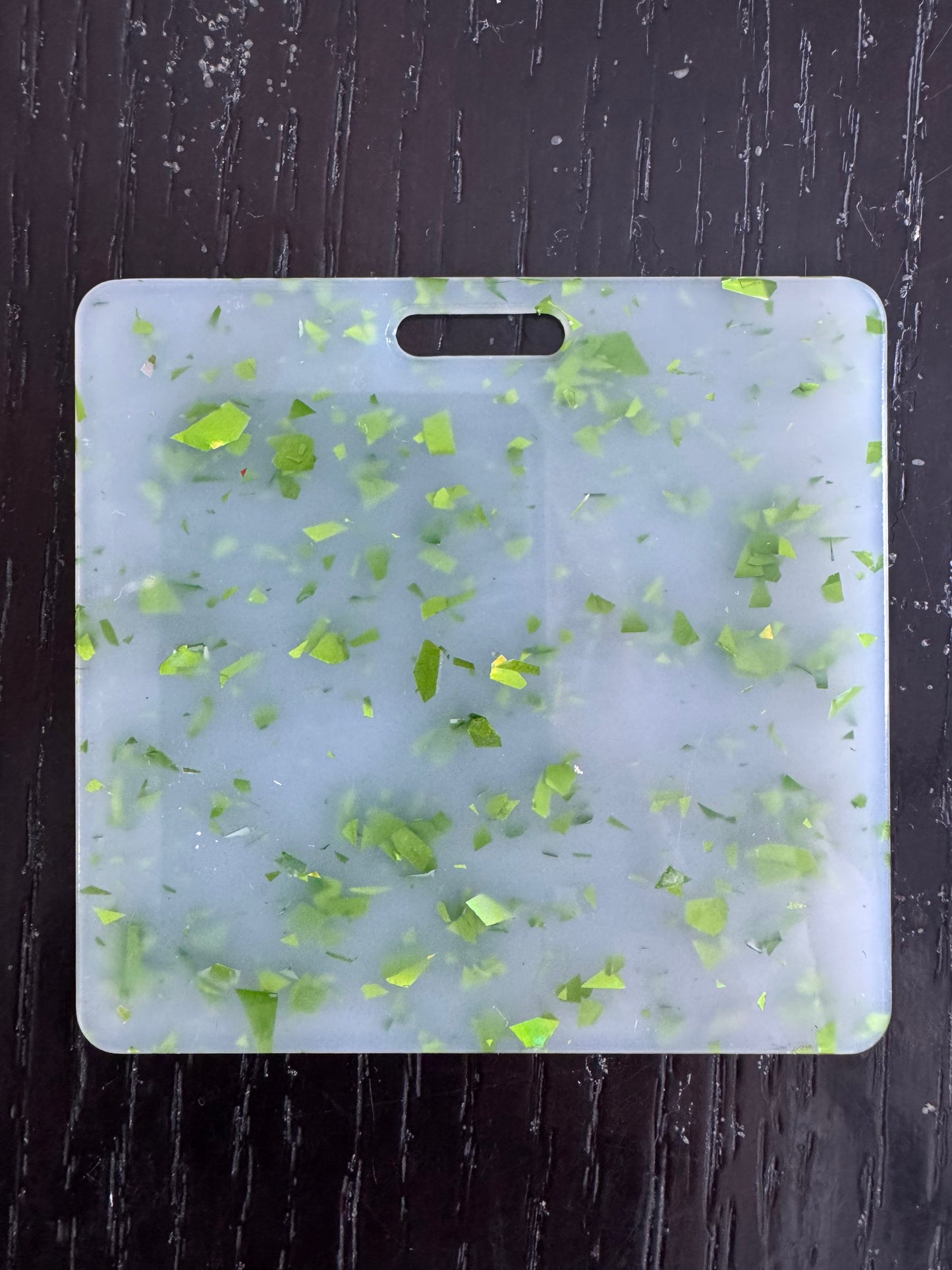Blank green foil badge buddy