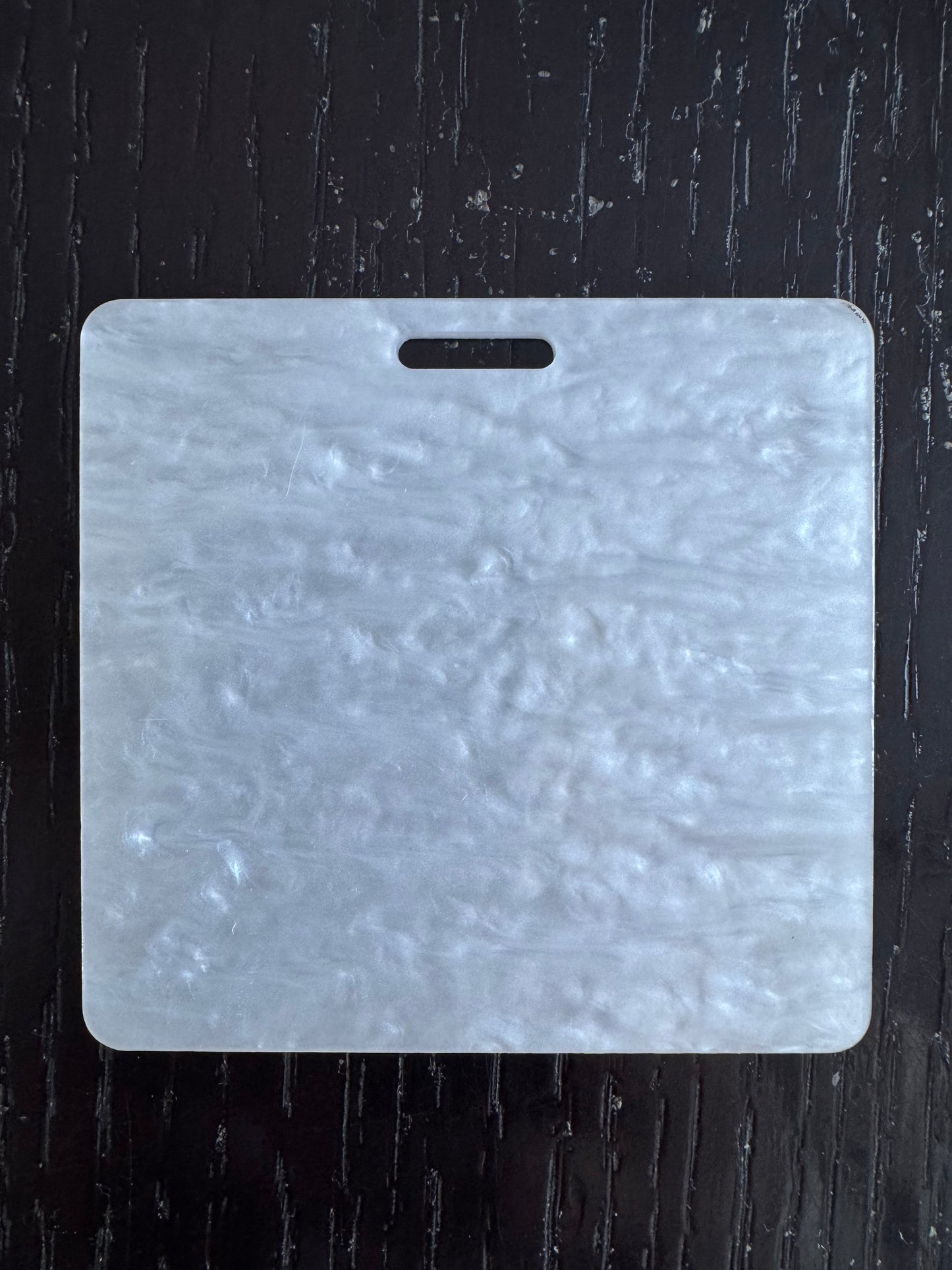 Blank white marble badge buddy