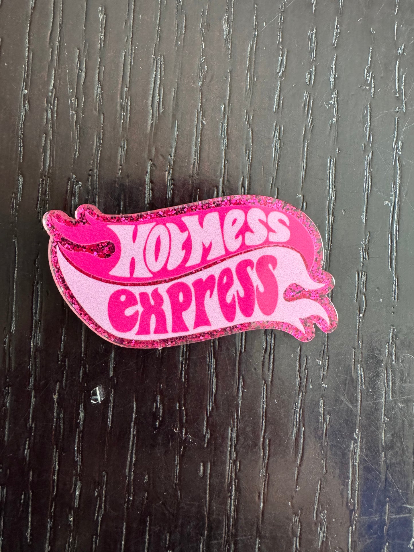 Hot mess express badge reel