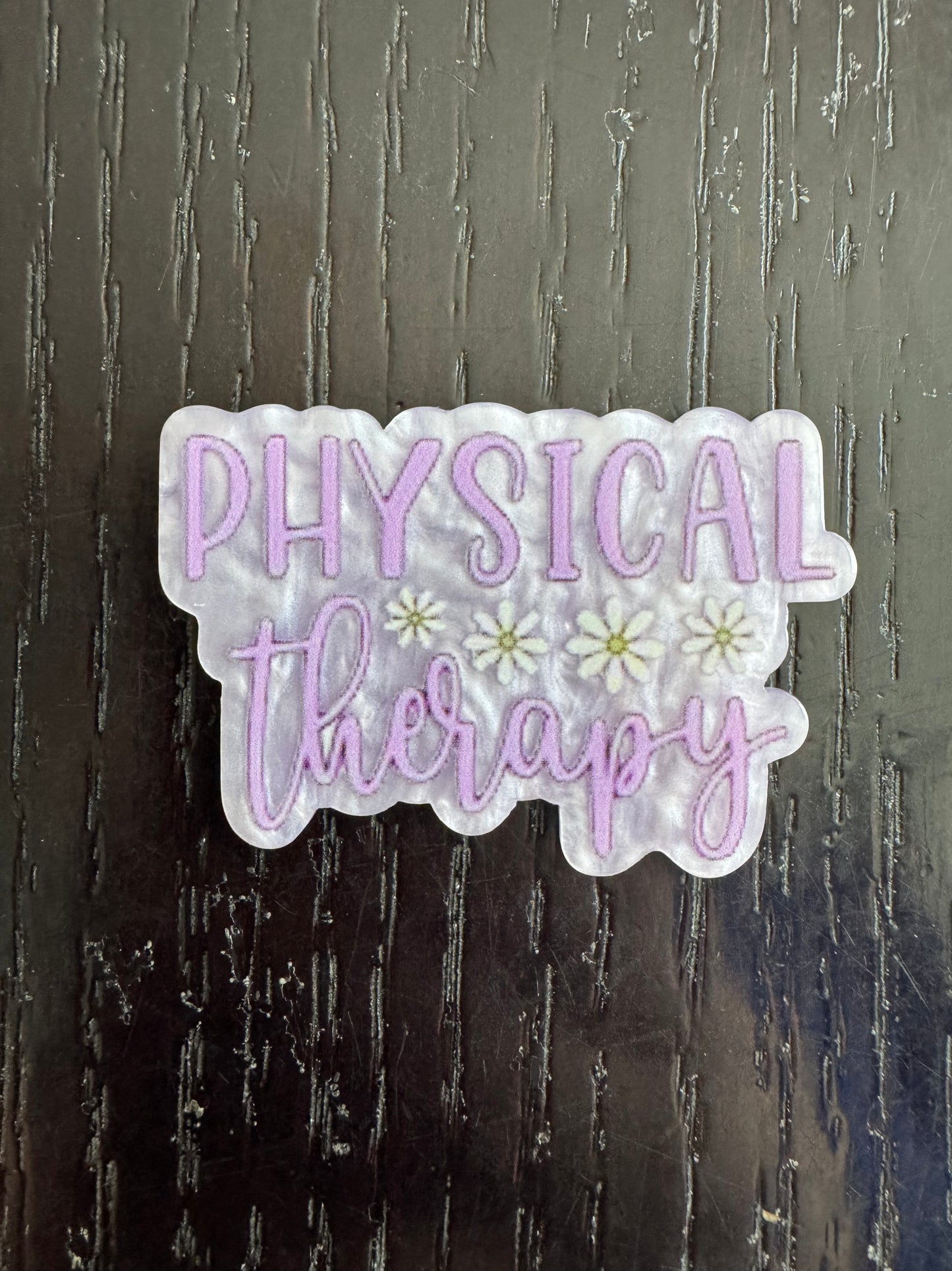 Physical therapy badge reel