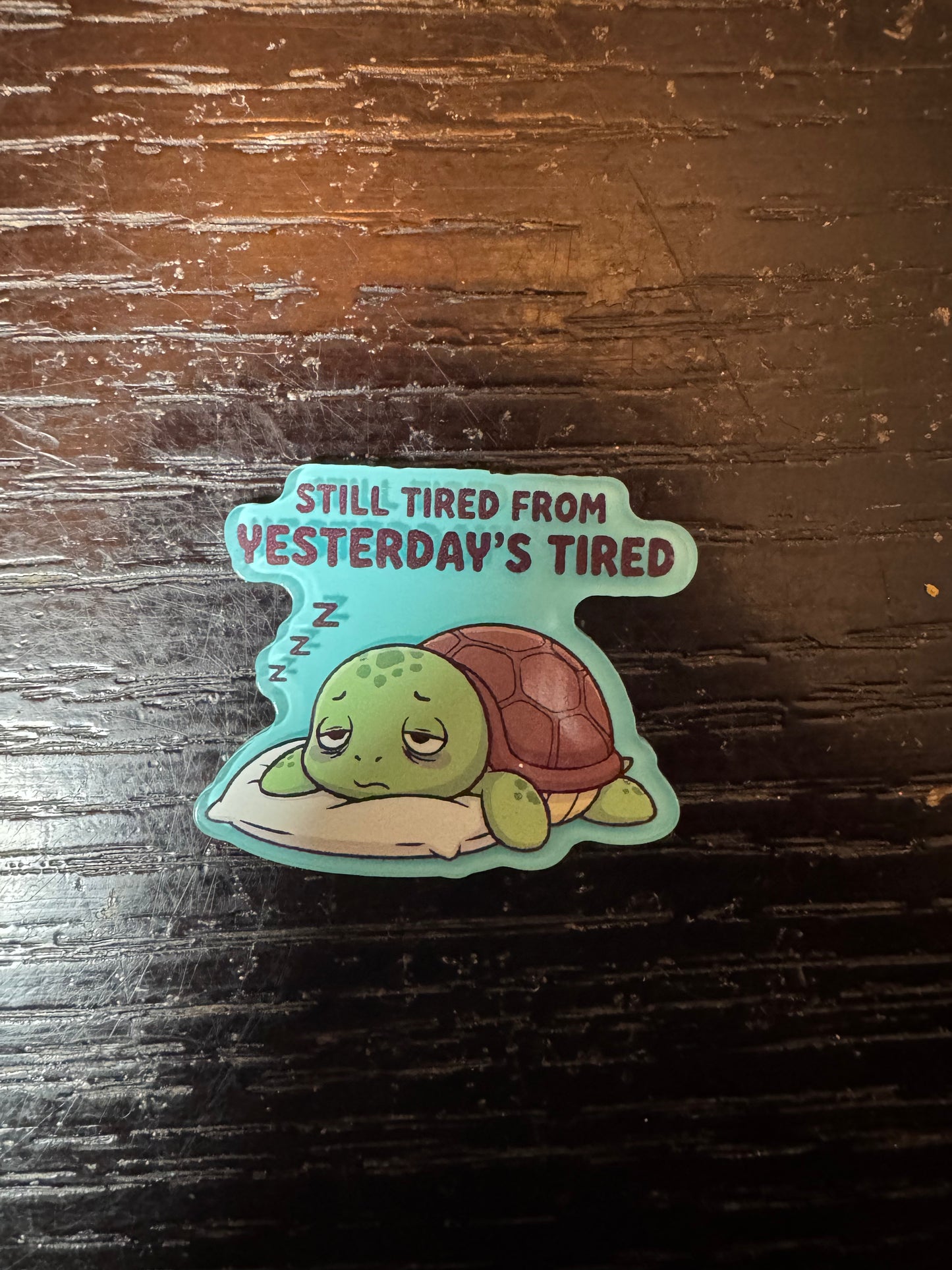 Still tired from yesterday’s tired badge reel