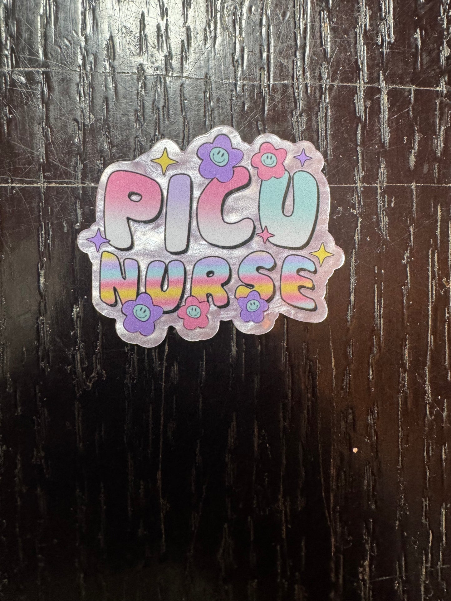 PICU Nurse badge reel