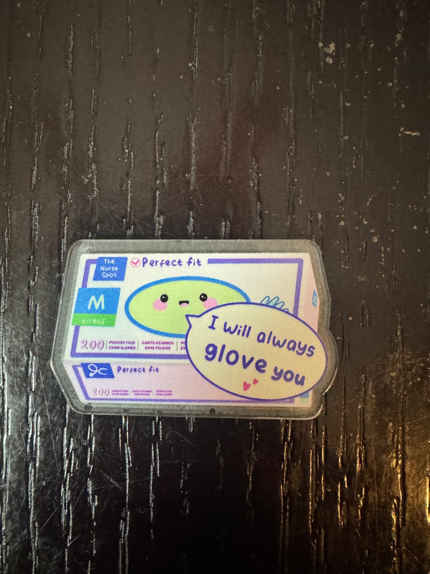 I will always glove you badge reel