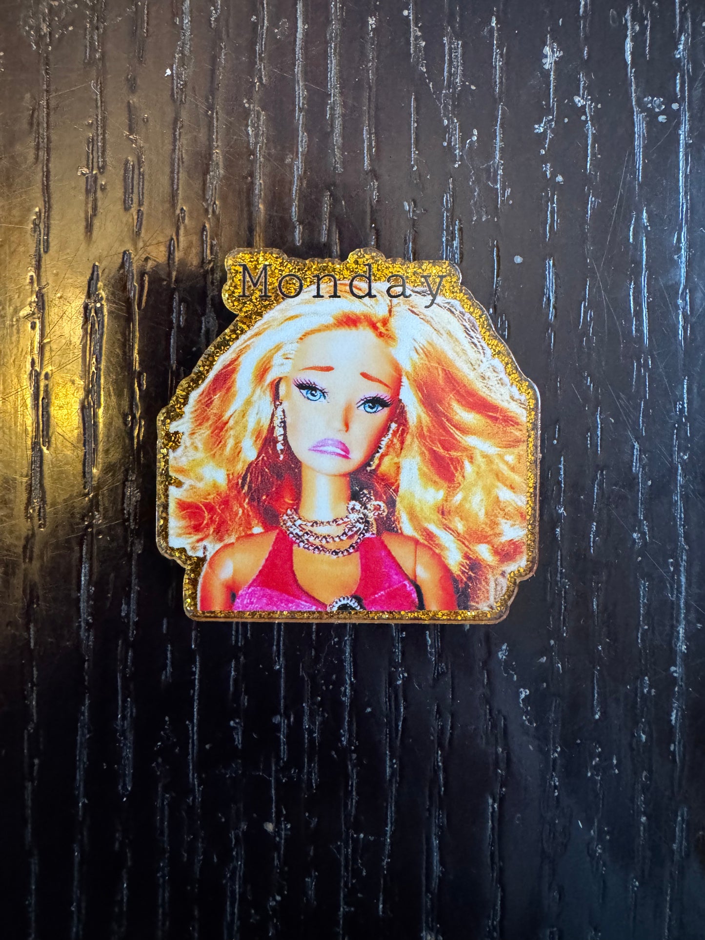 Barbie badge reel