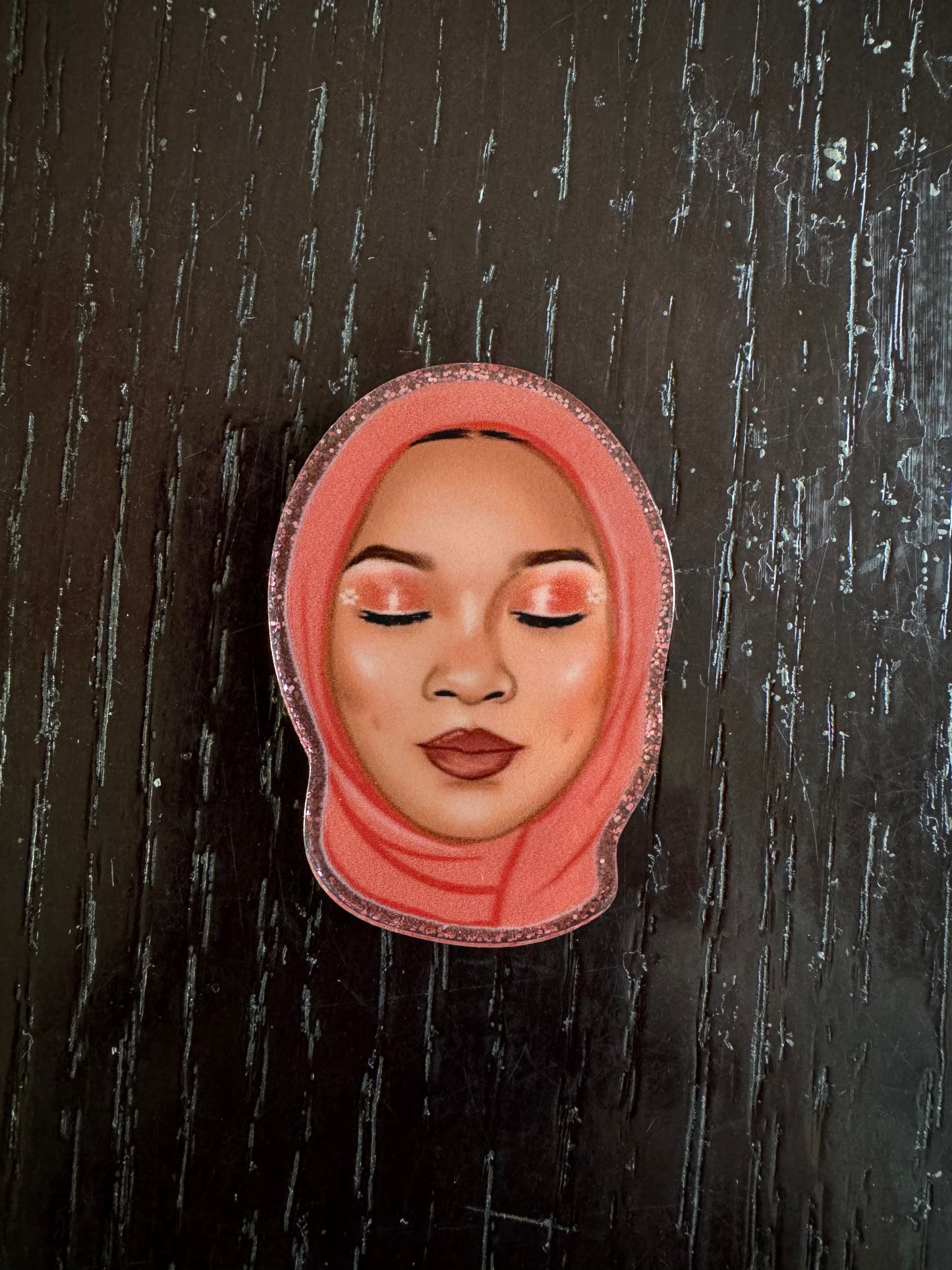 Woman badge reel