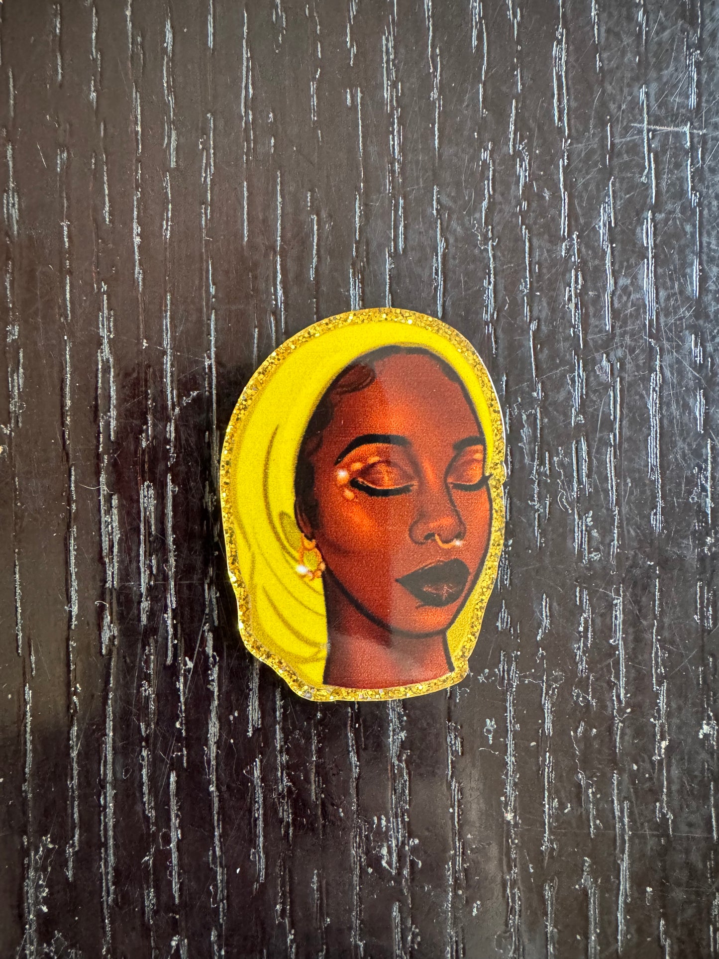 Woman badge reel