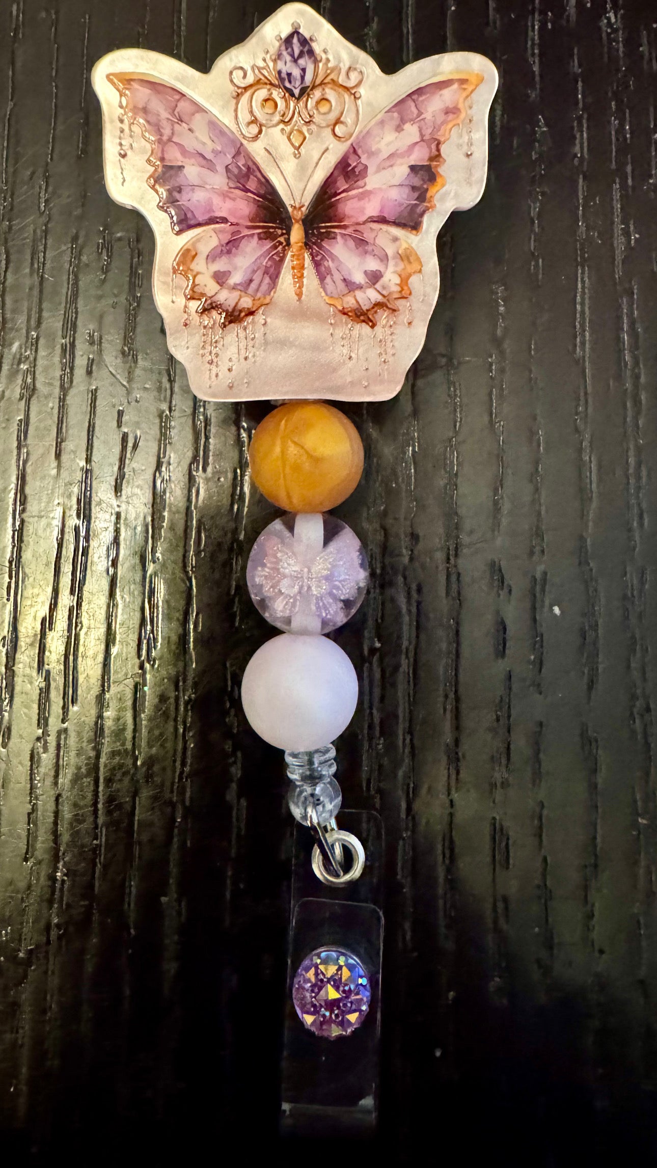 Butterfly badge reel