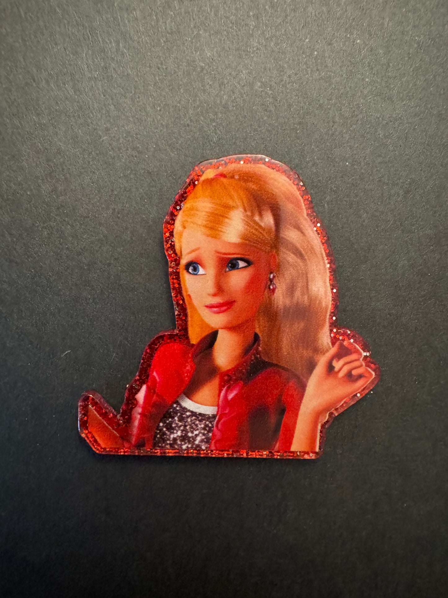 Barbie badge reel
