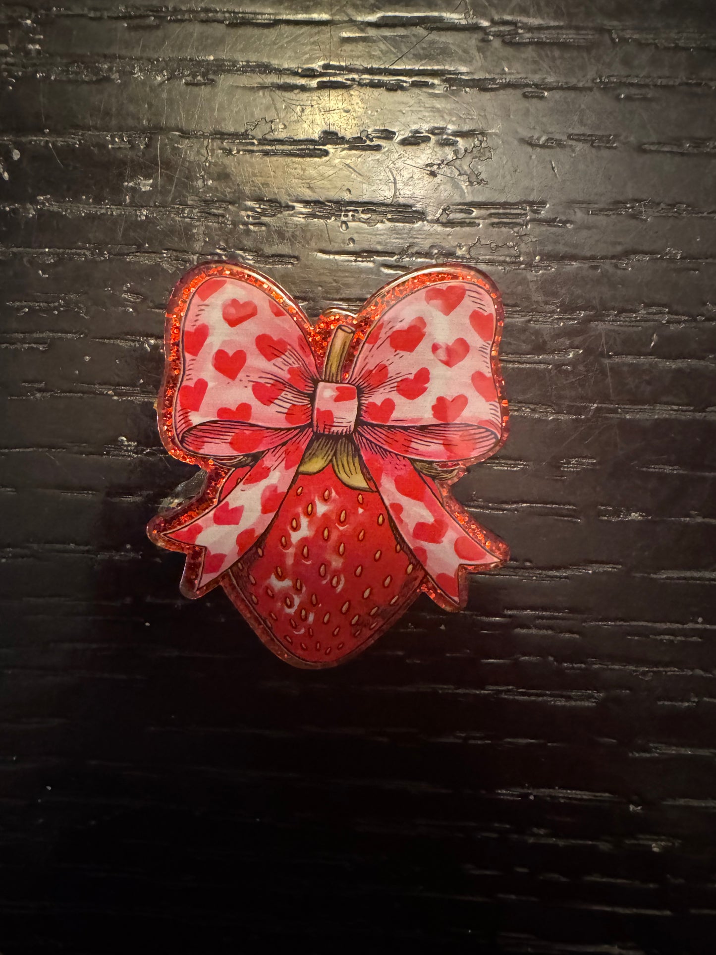 Strawberry badge reel