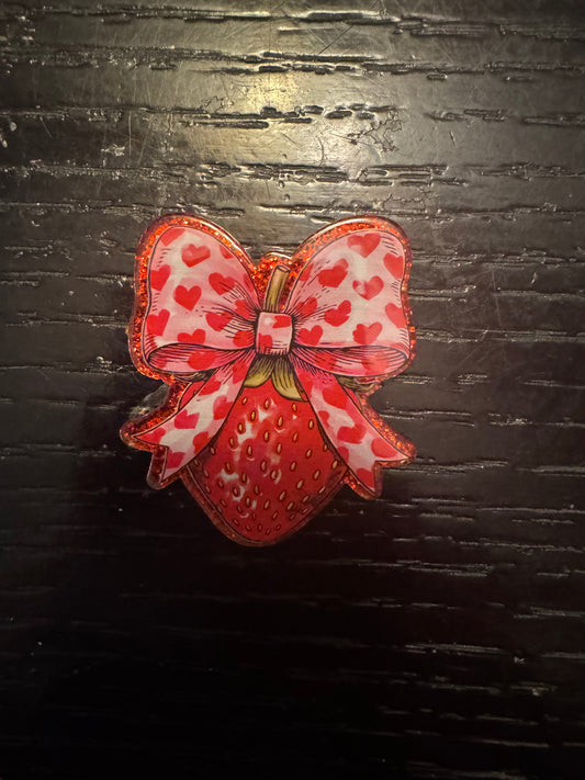 Strawberry badge reel