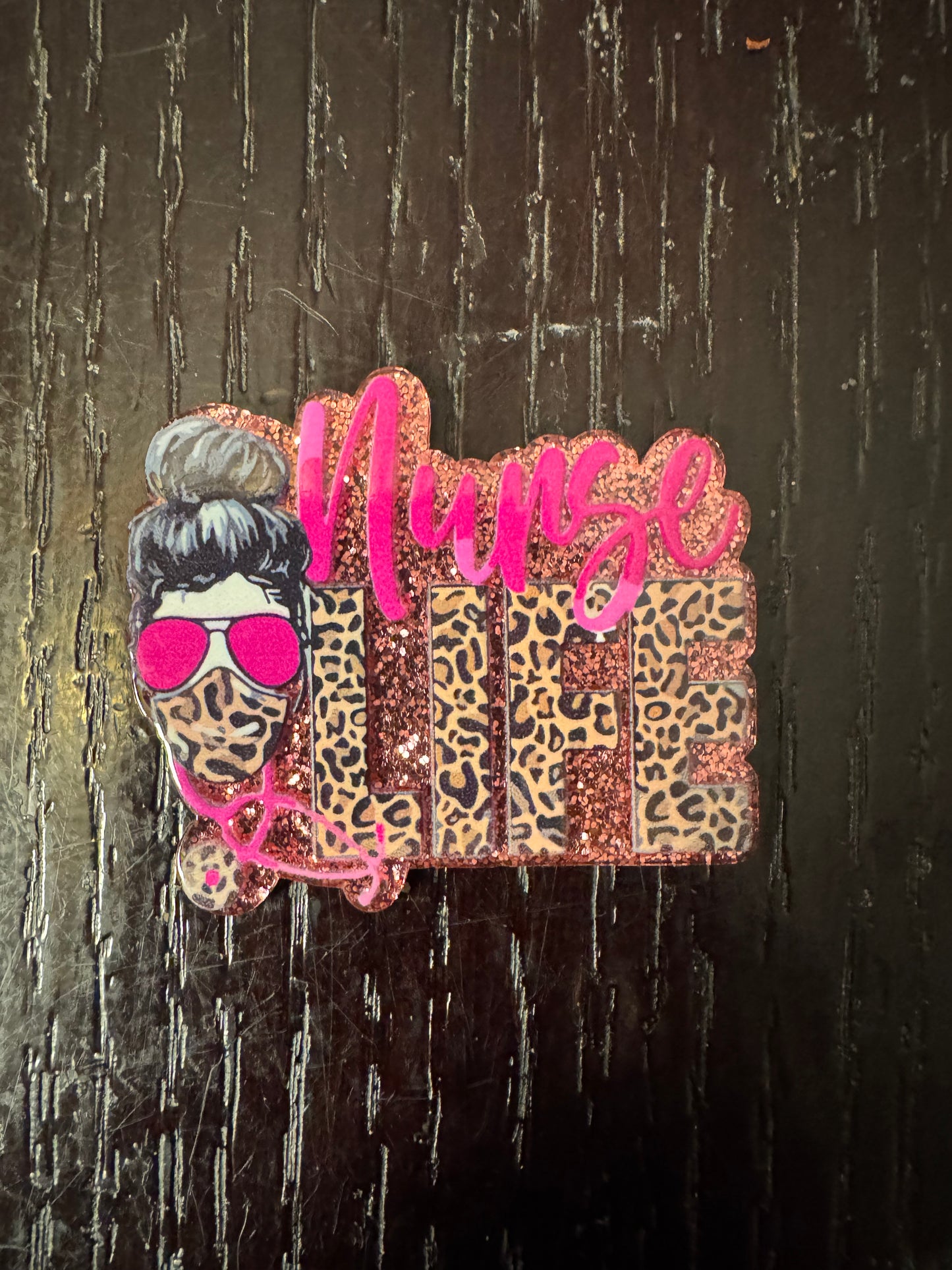 Nurse life badge reel