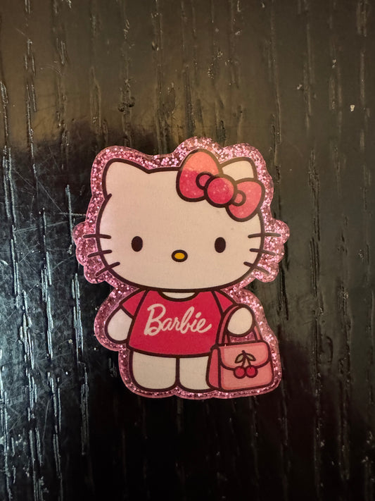 Hello Kitty Barbie badge reel