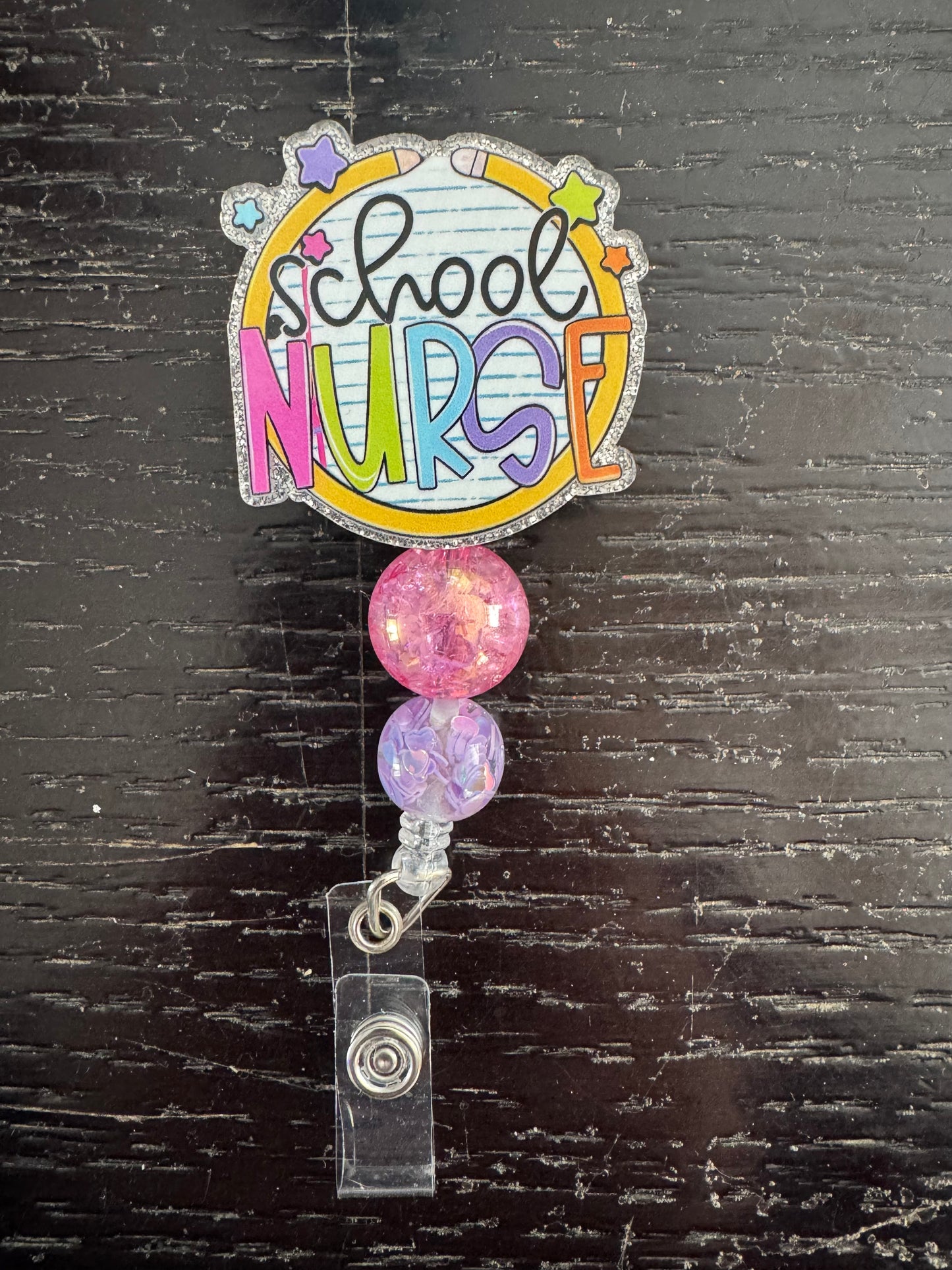School nurse badge reel