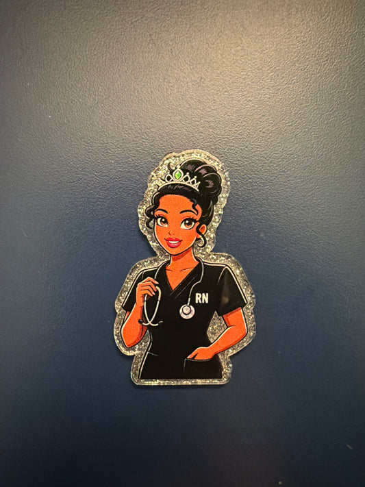 Princess Tiana RN badge reel