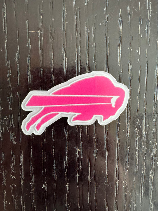 Buffalo bills pink badge reel