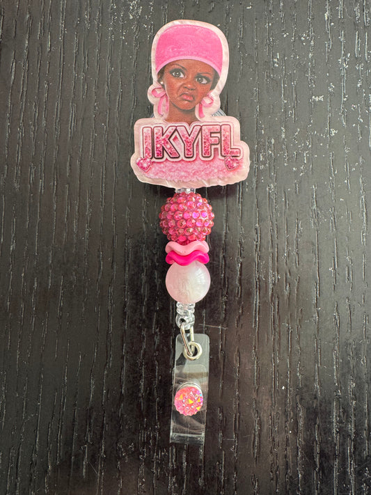 Barbie IKYFL badge reel