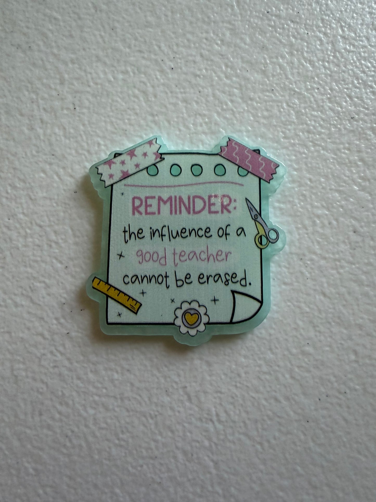 Teacher badge reel