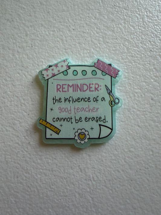 Teacher badge reel