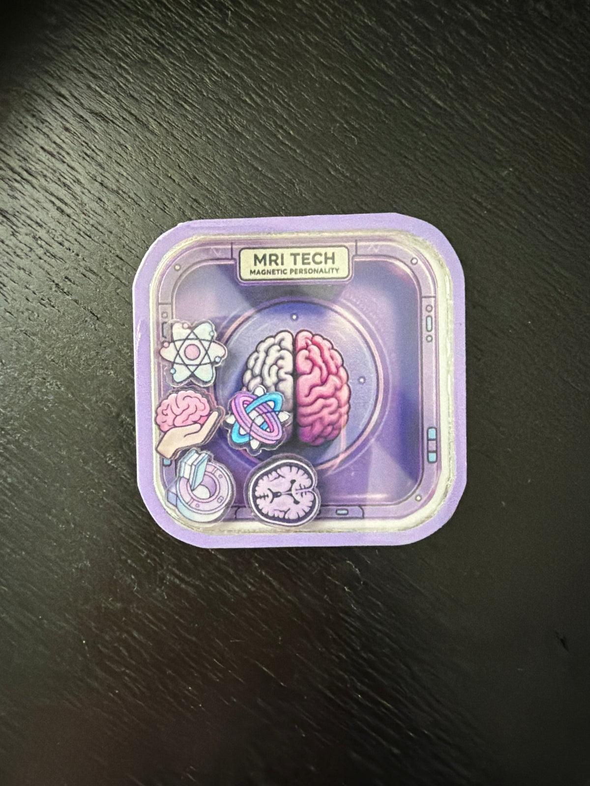 MRI tech shaker badge reel