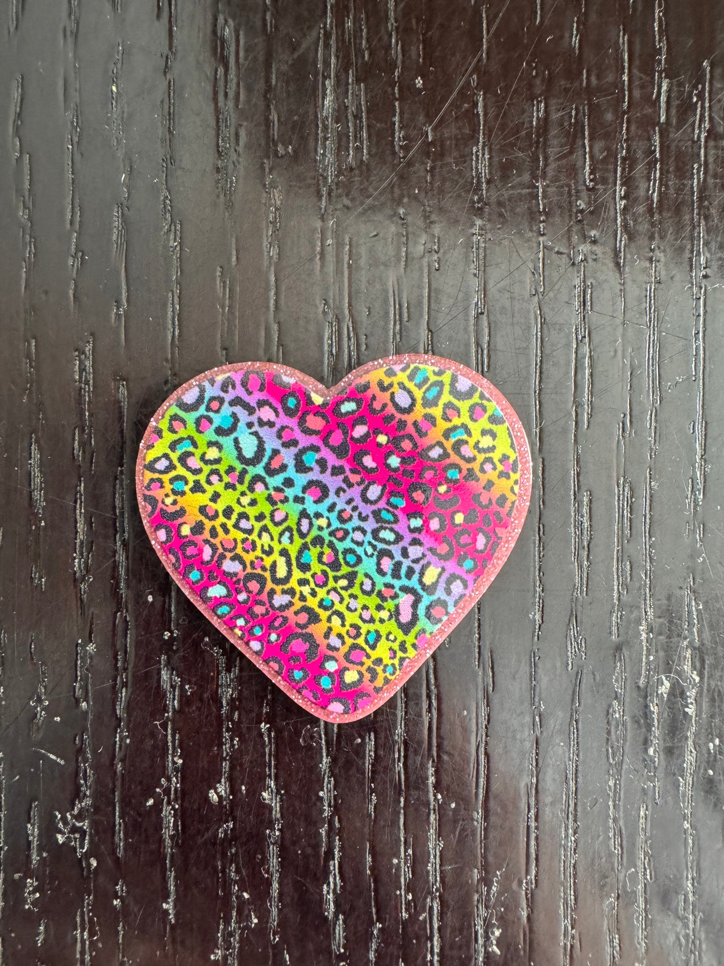Lisa Frank heart badge reel