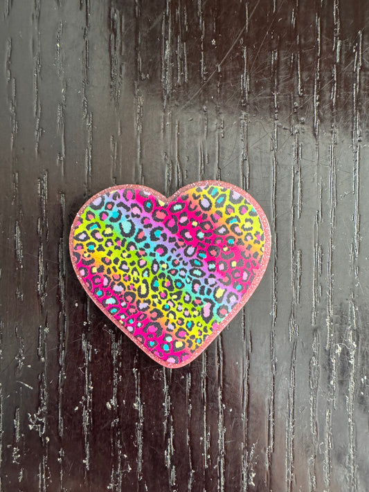 Lisa Frank heart badge reel
