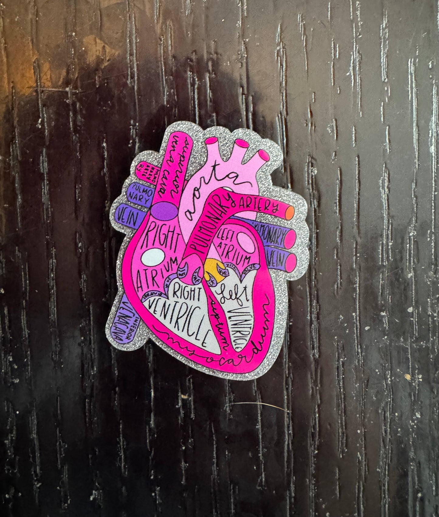 Heart badge reel