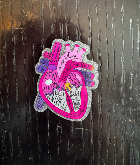 Heart badge reel