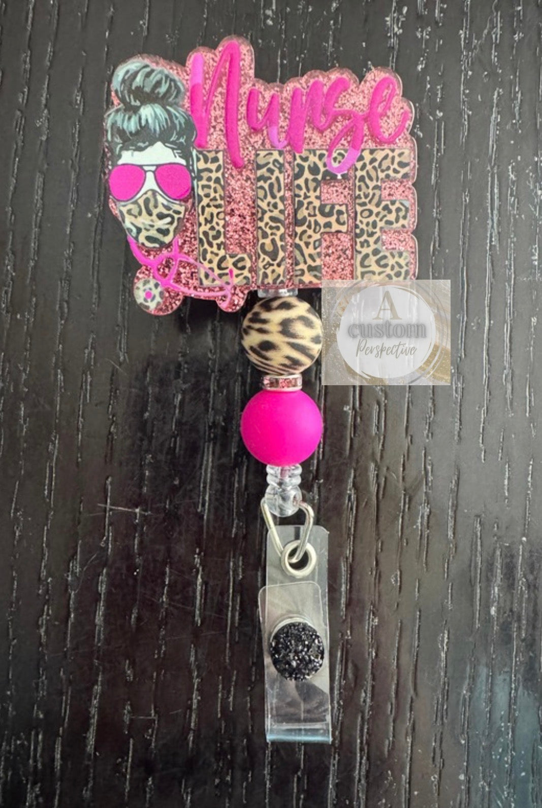 Nurse life badge reel