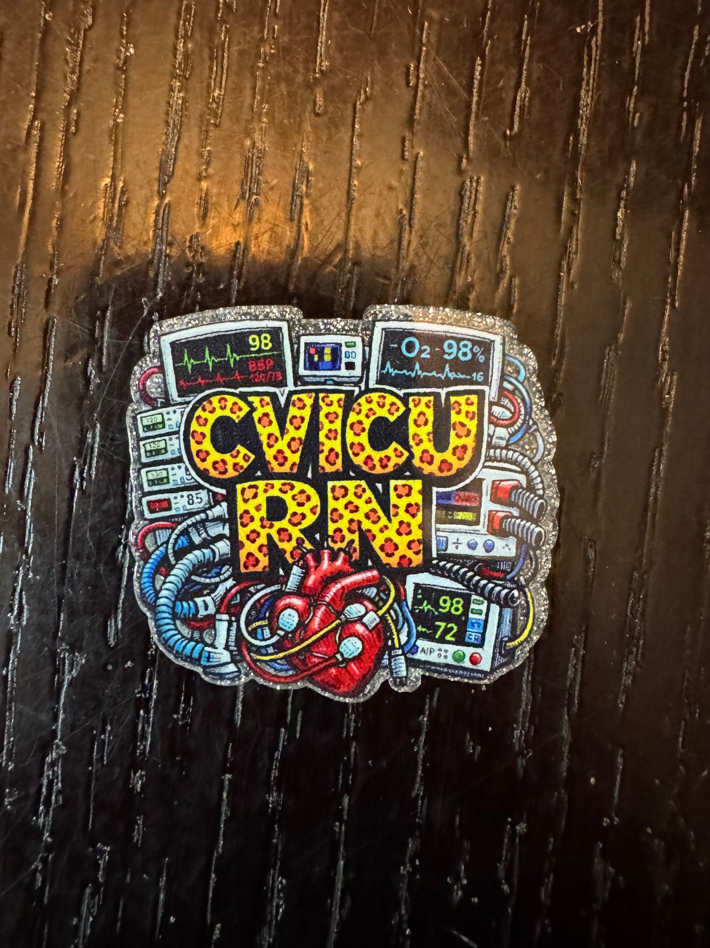 CVICU RN badge reel