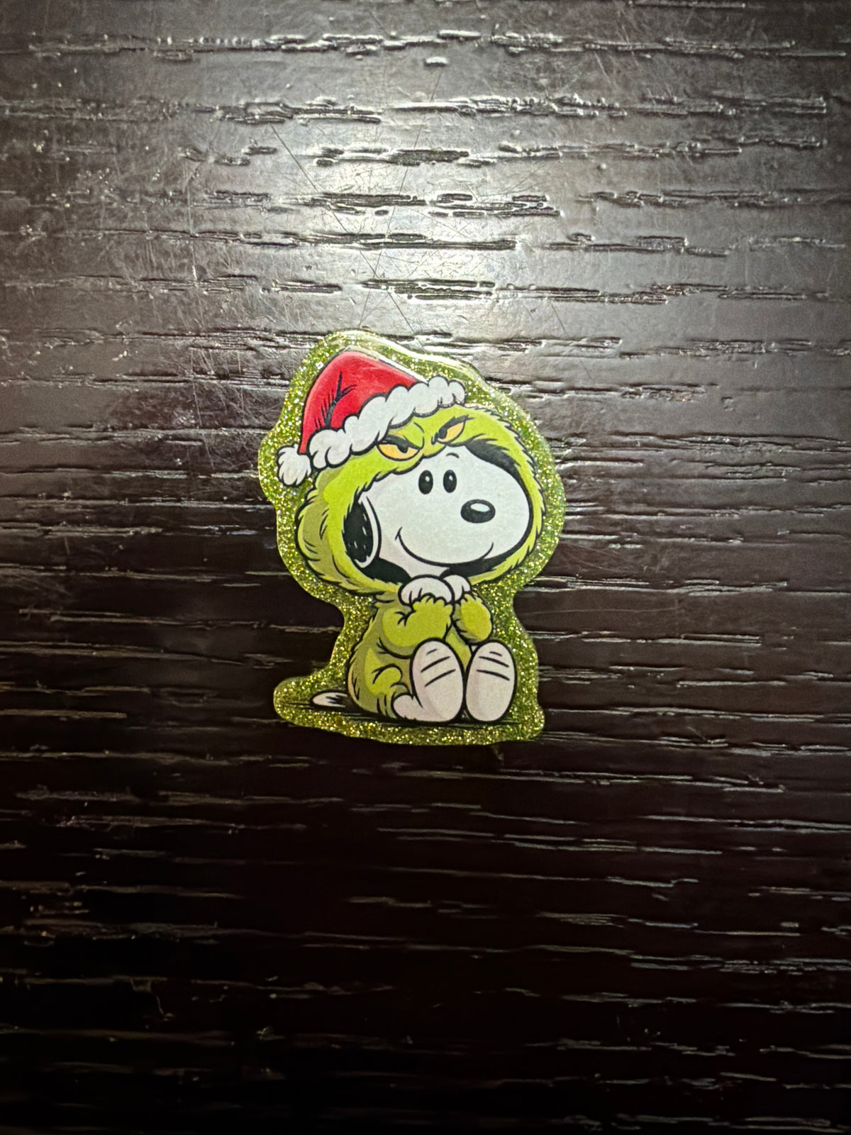 Christmas Snoopy Grinch badge reel