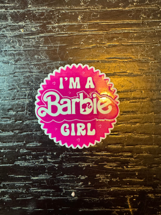 Barbie girl badge reel