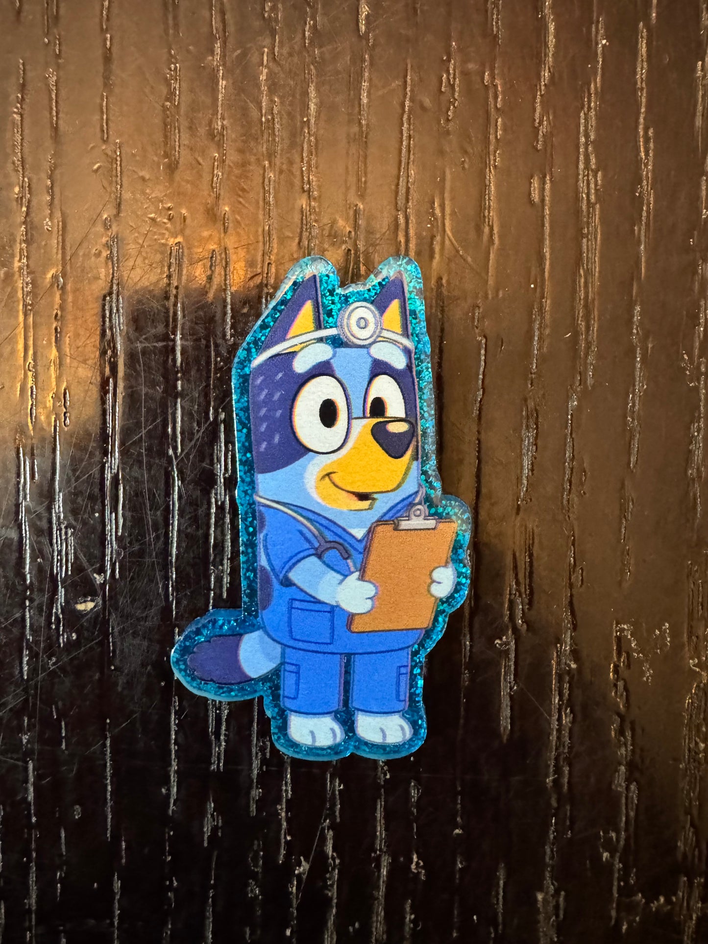 Bluey badge reel