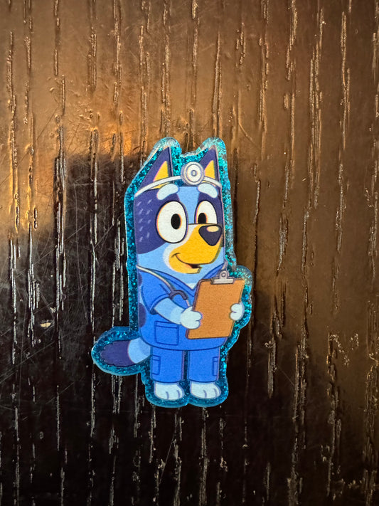 Bluey badge reel
