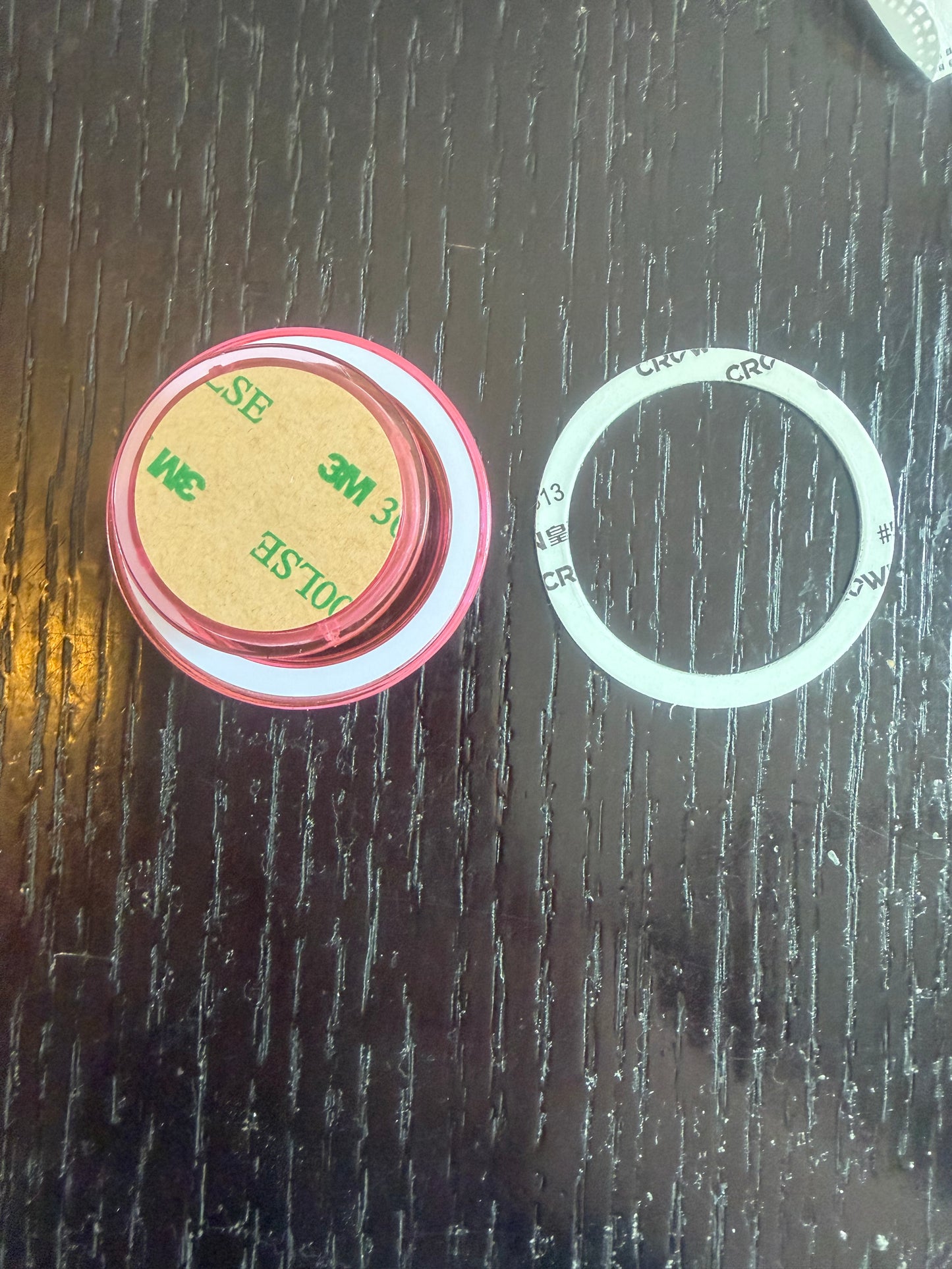 Pop socket (clear pink)