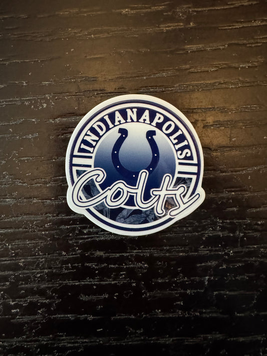 Colts badge reel (no glitter)